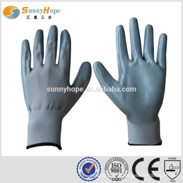 13gauge guantes de nylon gris con luz